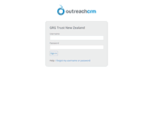 Tablet Screenshot of grg.outreach.co.nz